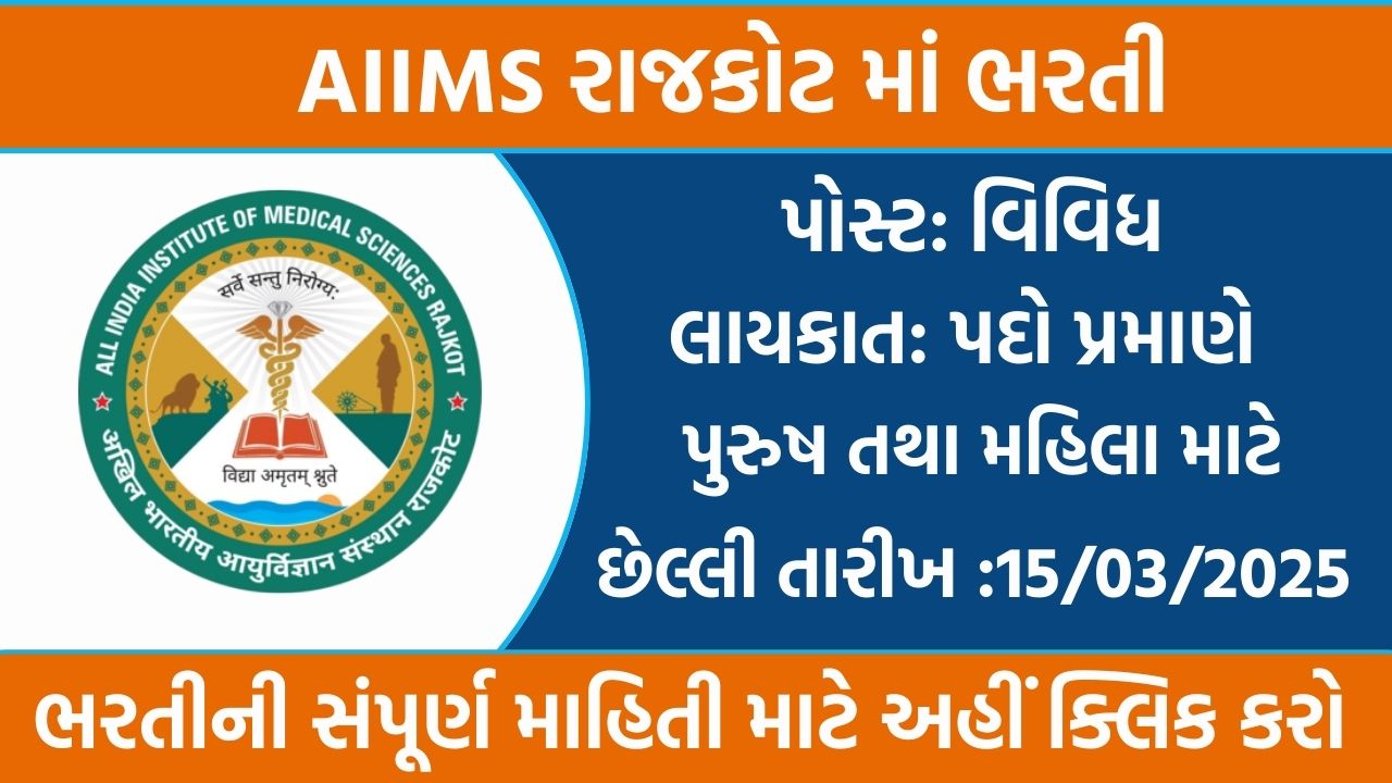 AIIMS Rajkot Recruitment 2025