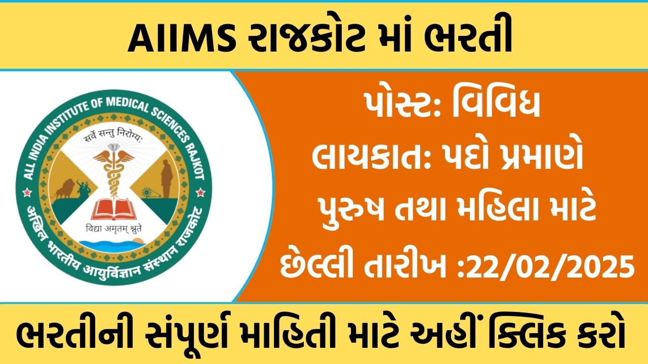 AIIMS Rajkot Recruitment 2025