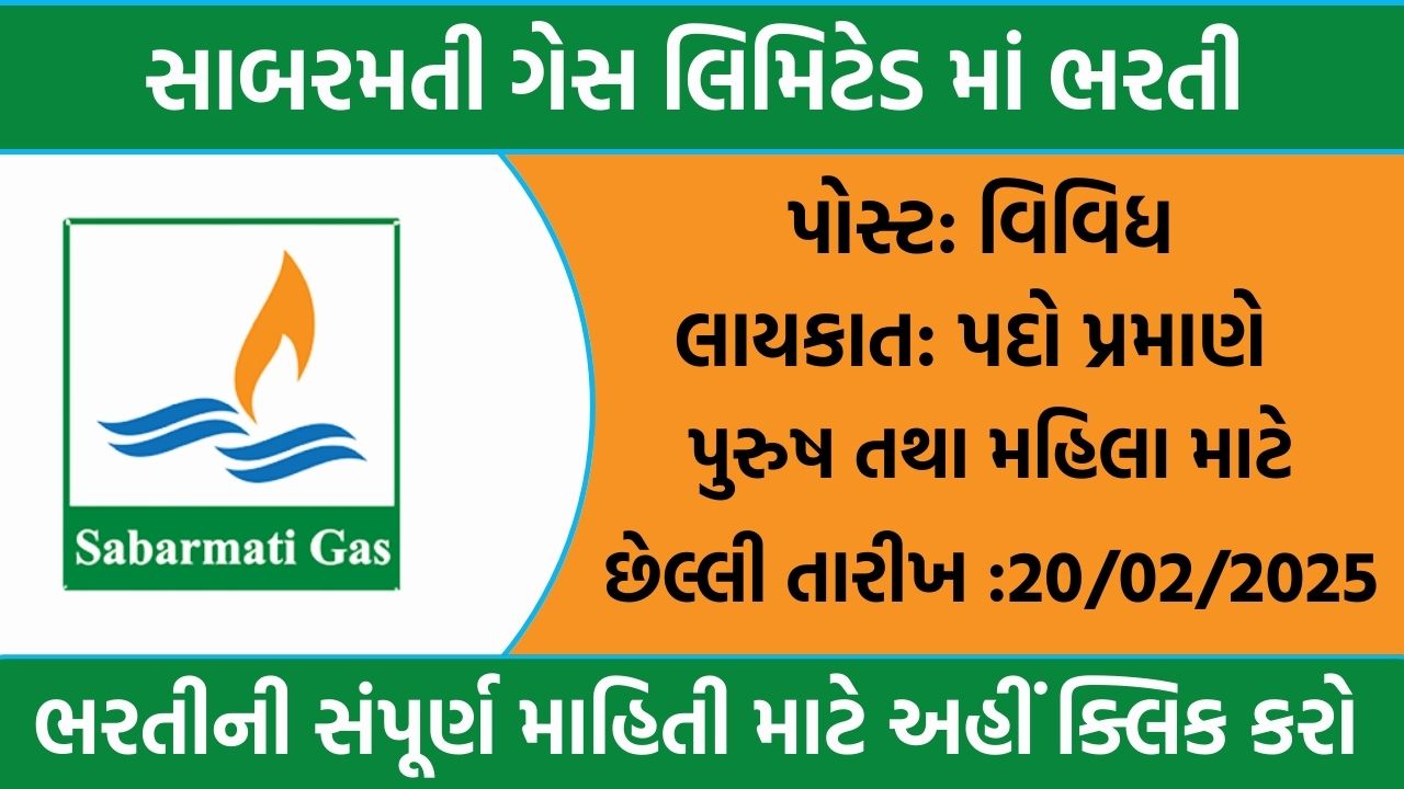 Sabarmati Gas Limited Recruitment